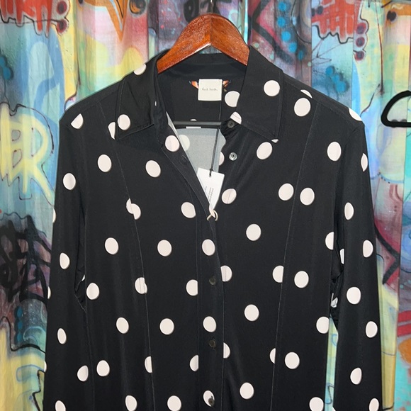 NWT Paul Smith black and white polka dot dress - Picture 3 of 8
